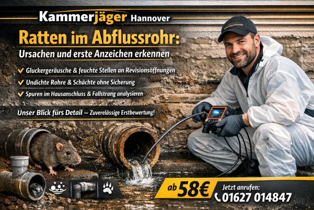 ratten im abflussrohr