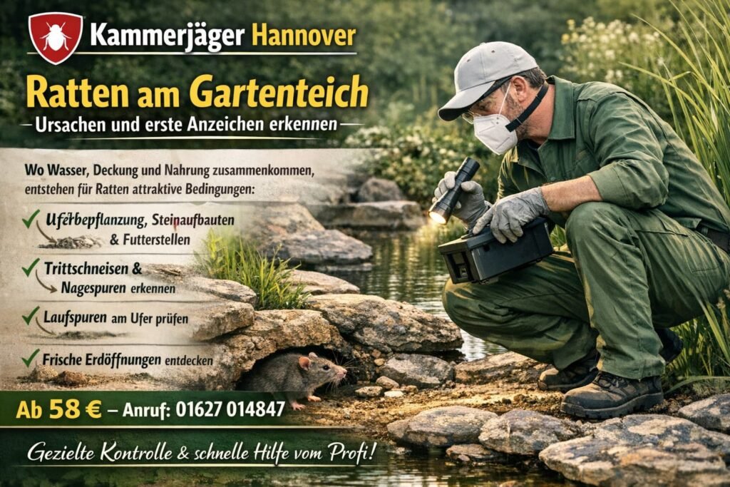 ratten am gartenteich