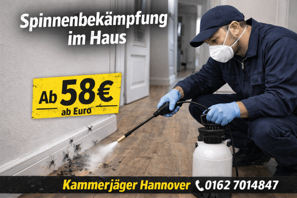 Spinnenbekämpfung im haus