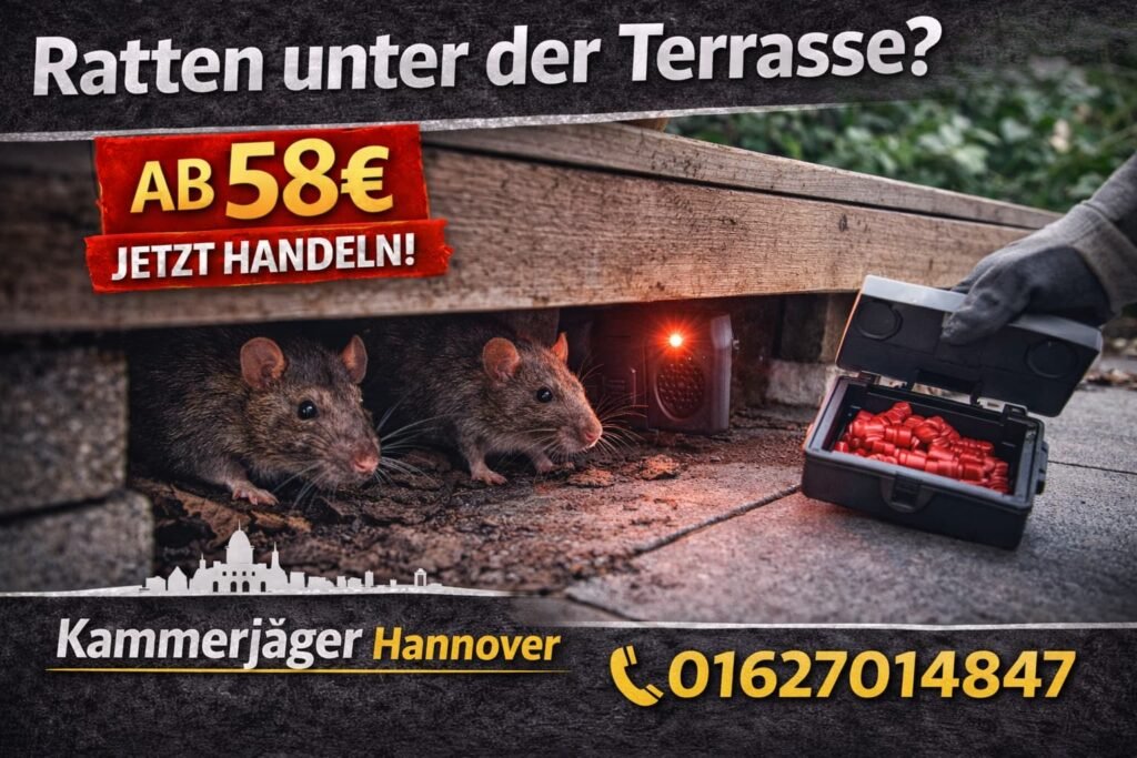 ratten unter der terrasse
