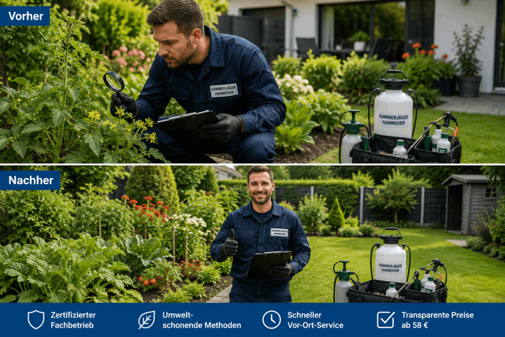 Wanzen im Garten professionell bekämpfen – zuverlässiger Kammerjäger Hannover ab 58€
