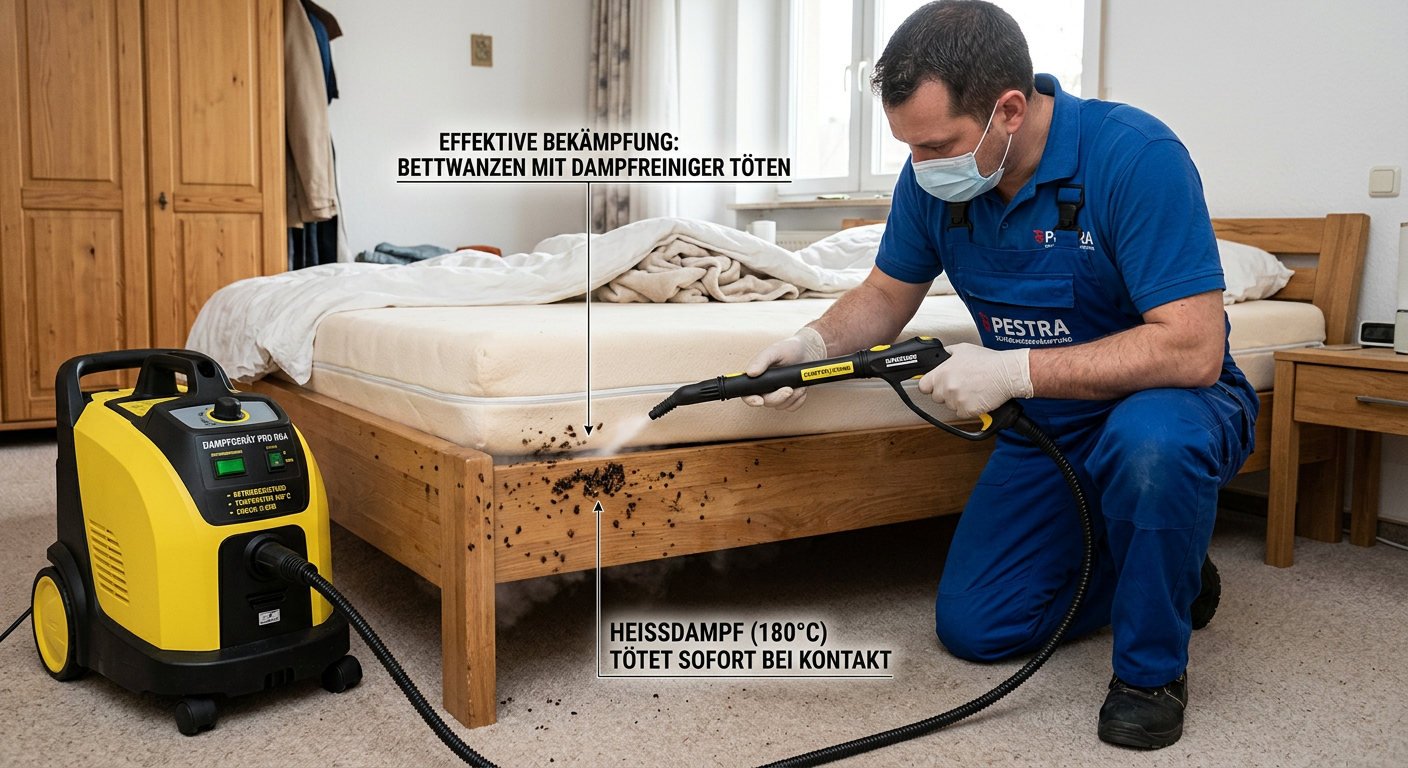 bettwanzen mit dampfreiniger töten