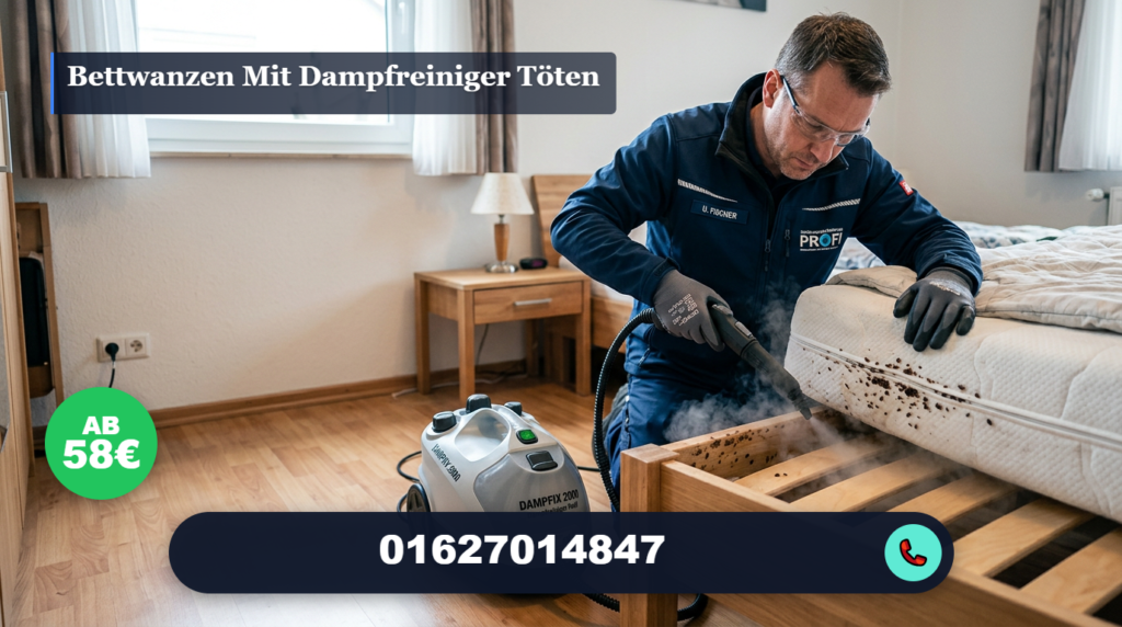 bettwanzen mit dampfreiniger töten