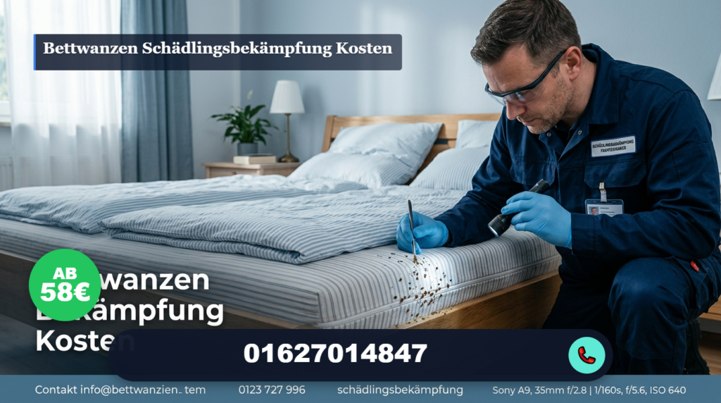 bettwanzen schädlingsbekämpfung kosten