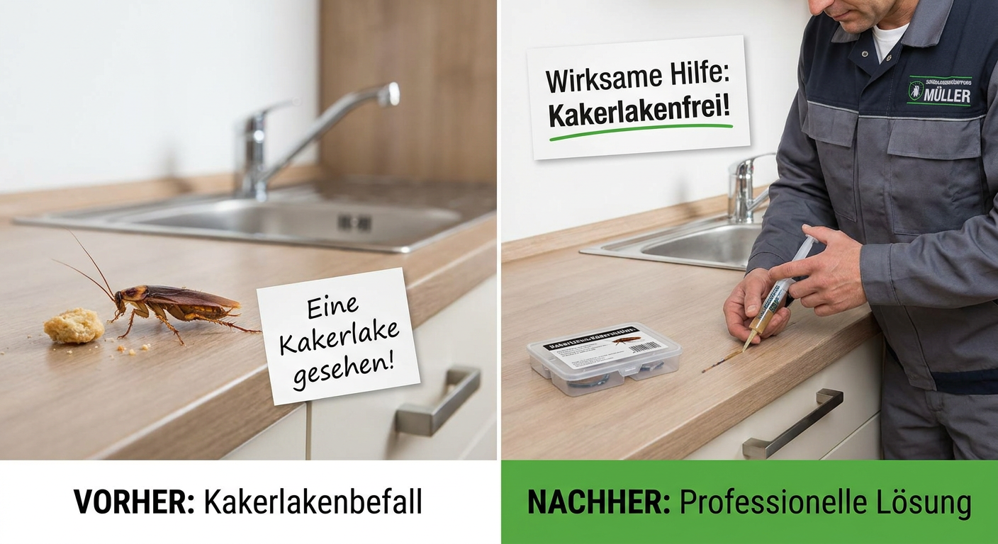 1 kakerlake in der wohnung
