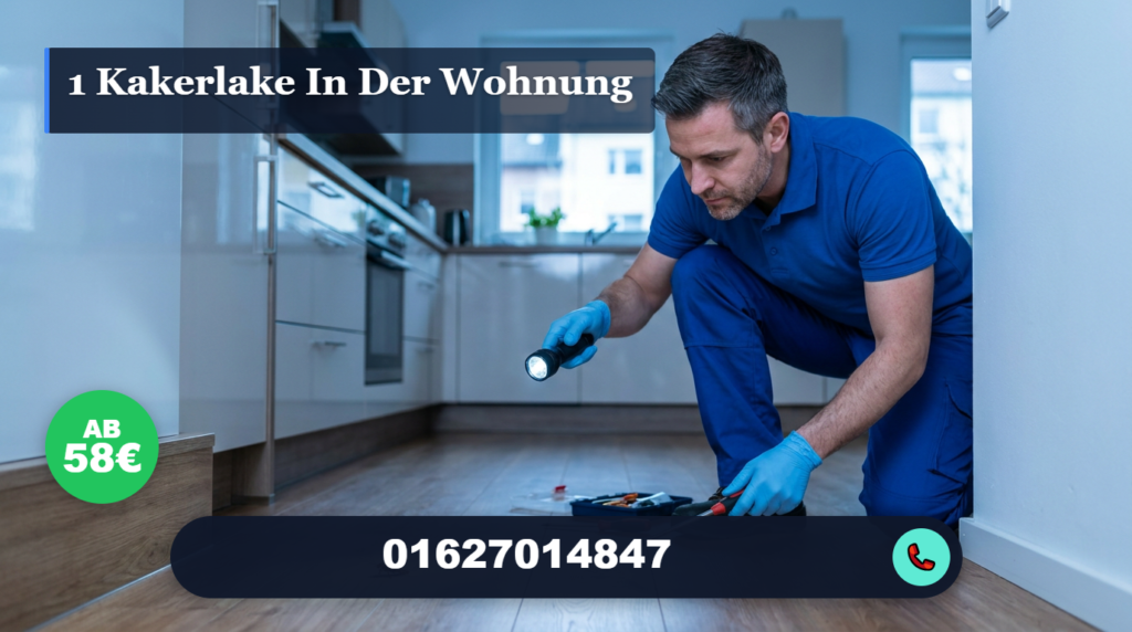 1 kakerlake in der wohnung
