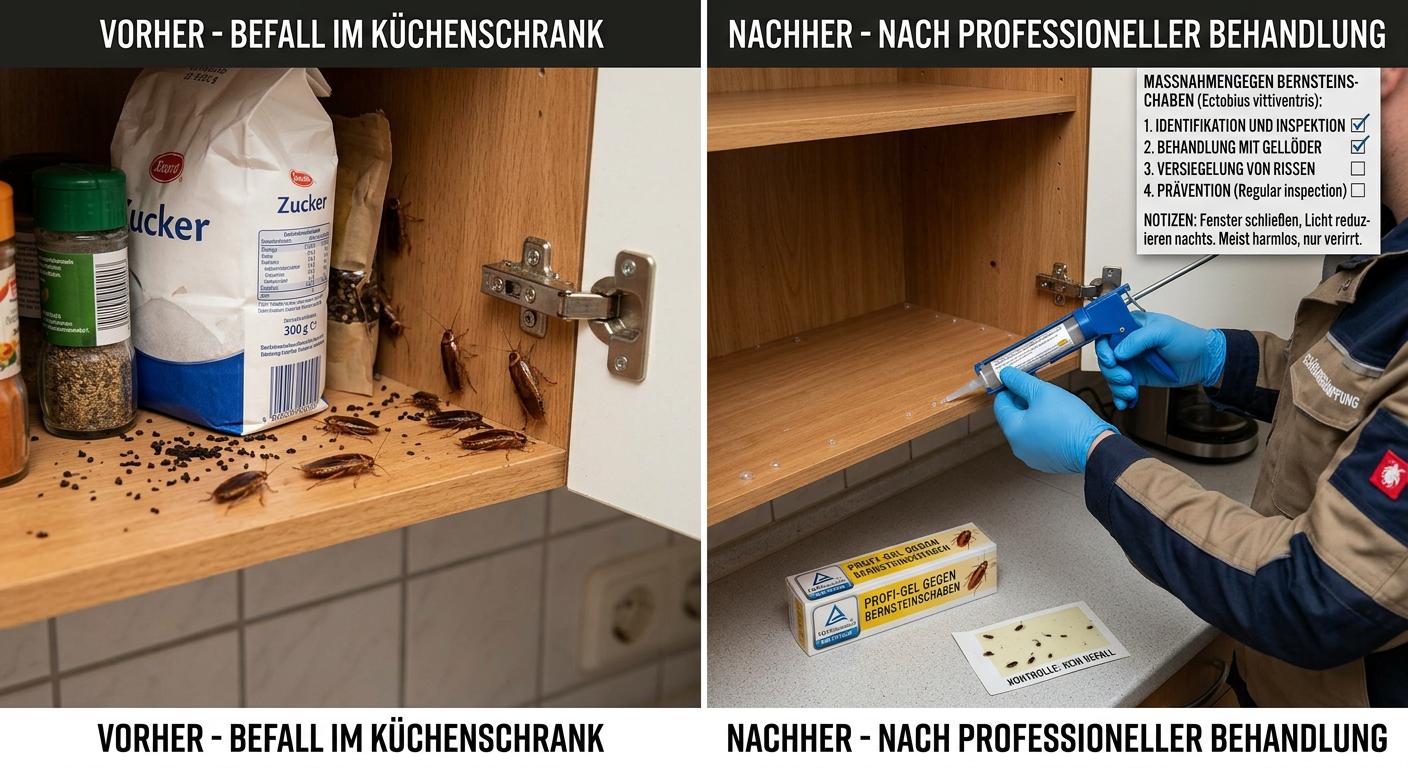 bernsteinschabe im haus was tun
