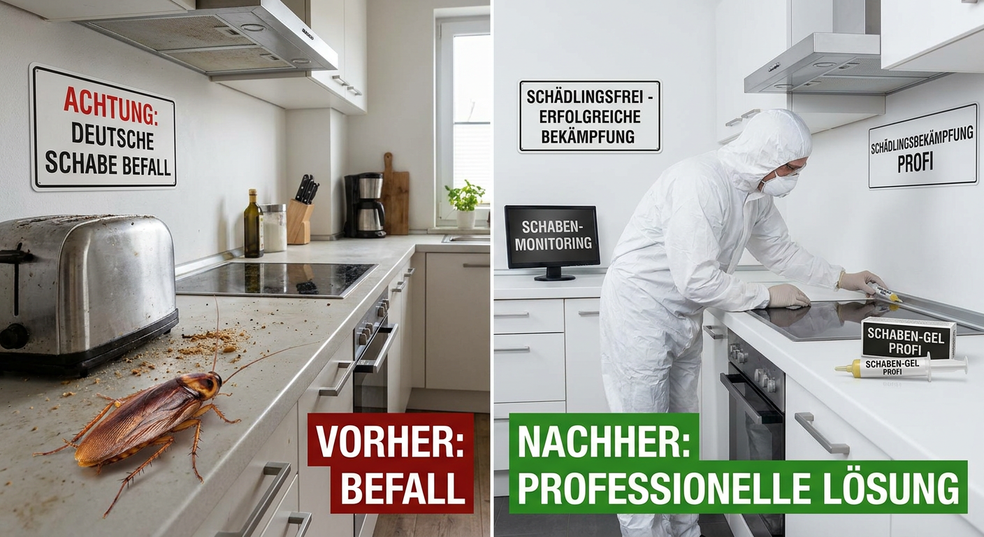 deutsche schabe in der küche
