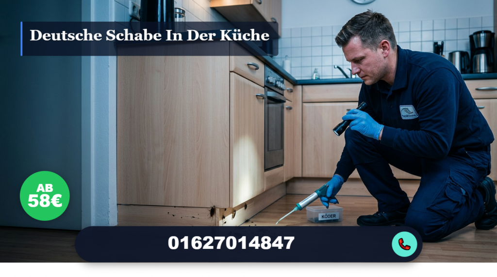 deutsche schabe in der küche