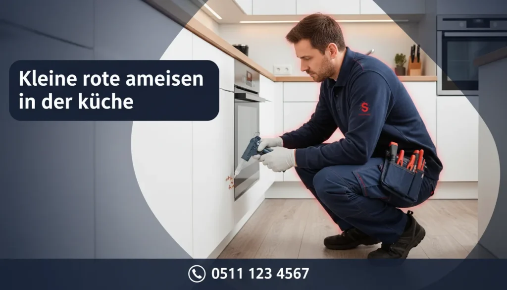 kleine rote ameisen in der küche