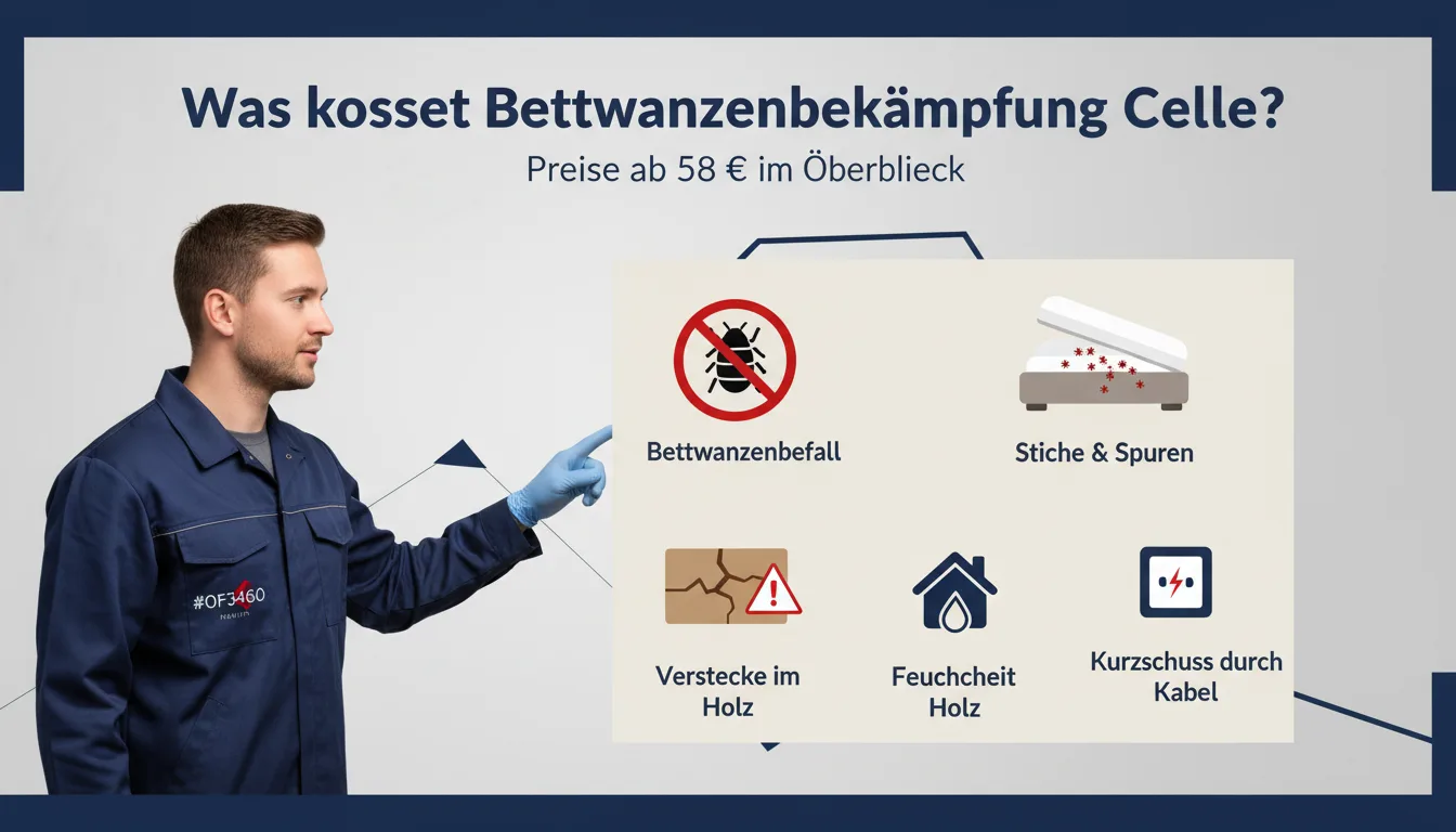 bettwanzenbekämpfung celle – Problem