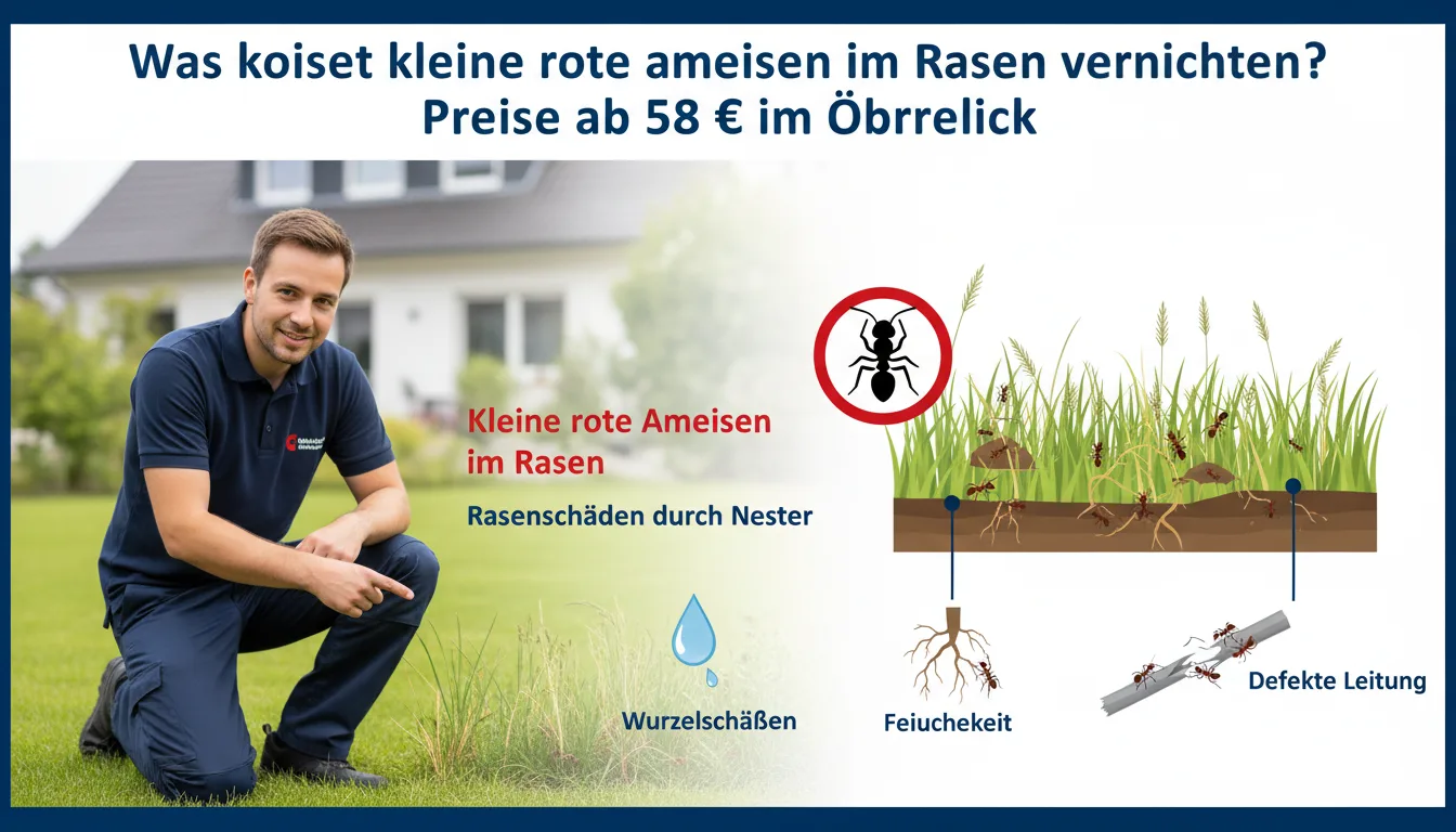 kleine rote ameisen im rasen vernichten – Problem