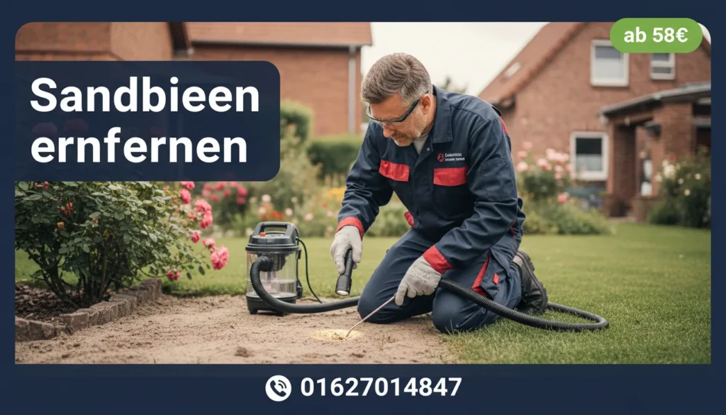 sandbienen entfernen