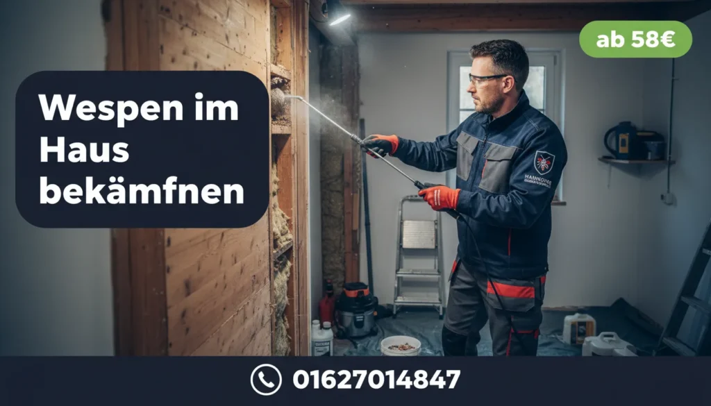 wespen im haus bekämpfen