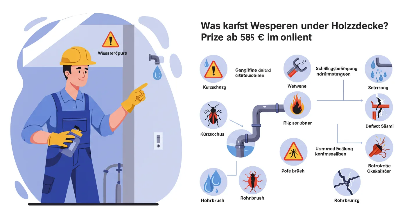 Wespen unter holzdecke – Problem