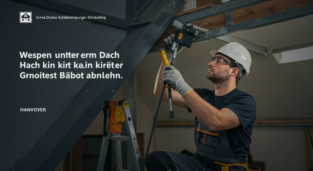 Wespen unterm Dach kein direkter Zugriff möglich