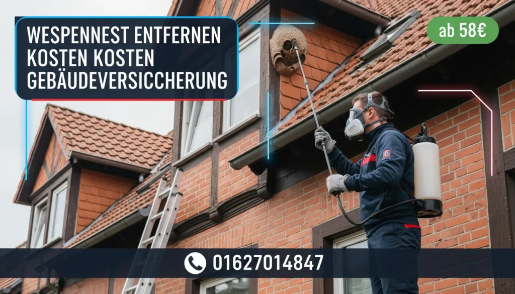 Wespennest entfernen Kosten gebäudeversicherung