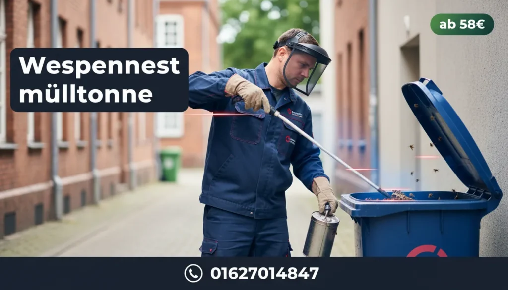 wespennest mülltonne