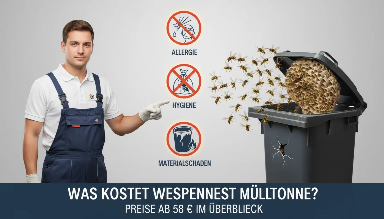 wespennest mülltonne – Problem