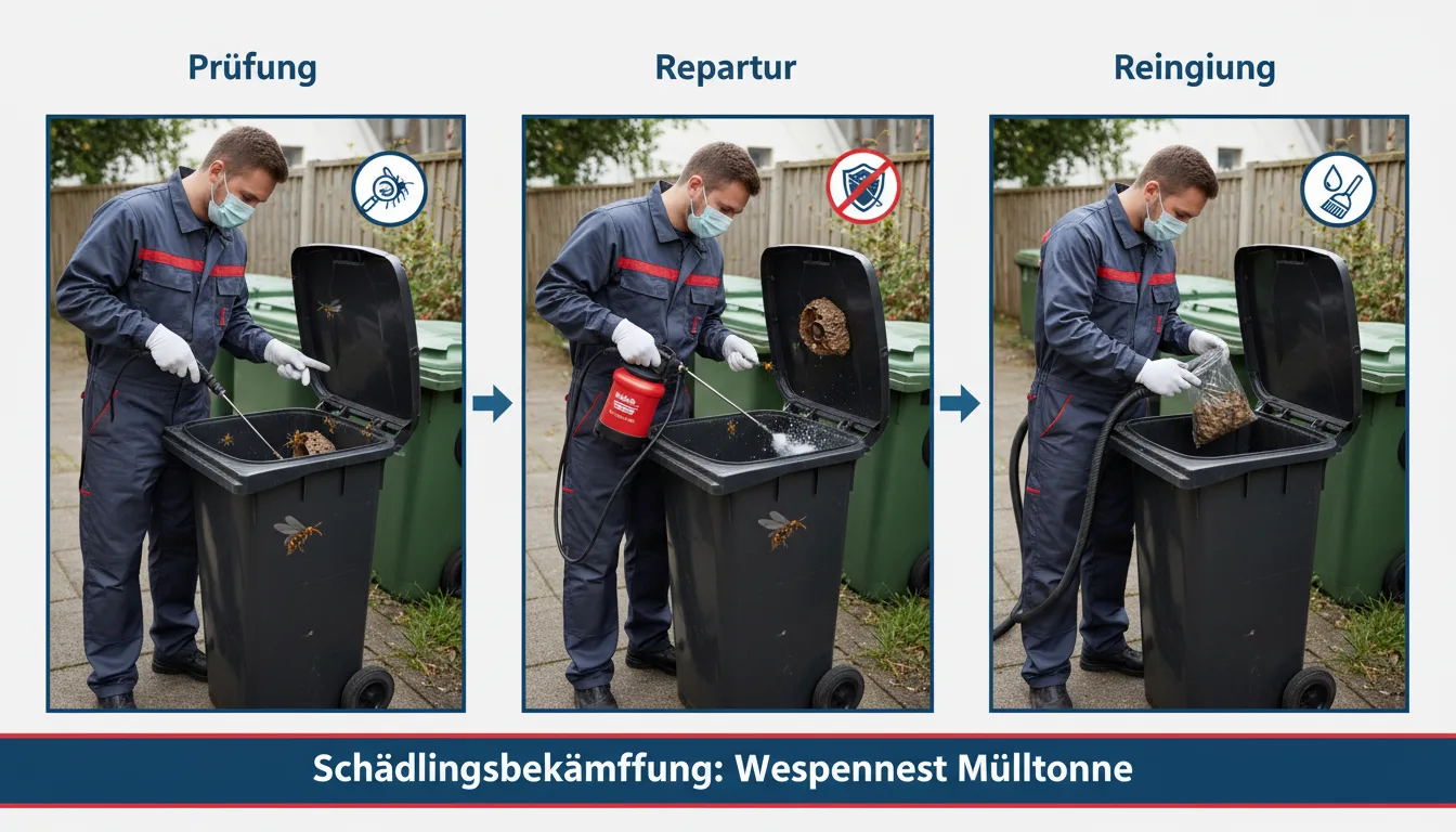 wespennest mülltonne – Lösung